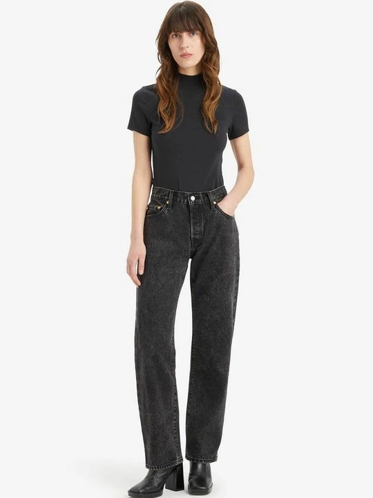 Foto van product Straight leg jeans Levi's gemêleerd zwart