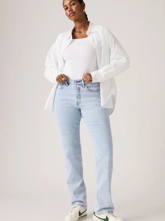 Foto van product Straight leg jeans Levi's lichtblauw denim