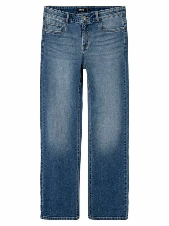 Foto van product Straight leg jeans LMTD donkerblauw denim