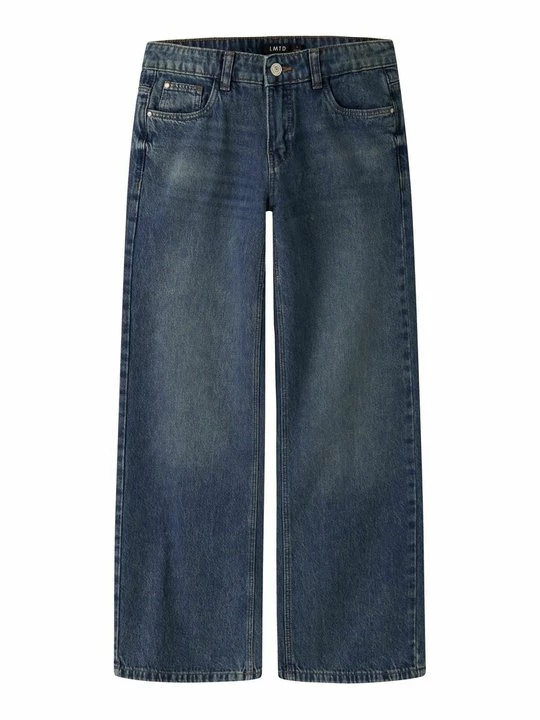 Foto van product Straight leg jeans LMTD donkerblauw denim