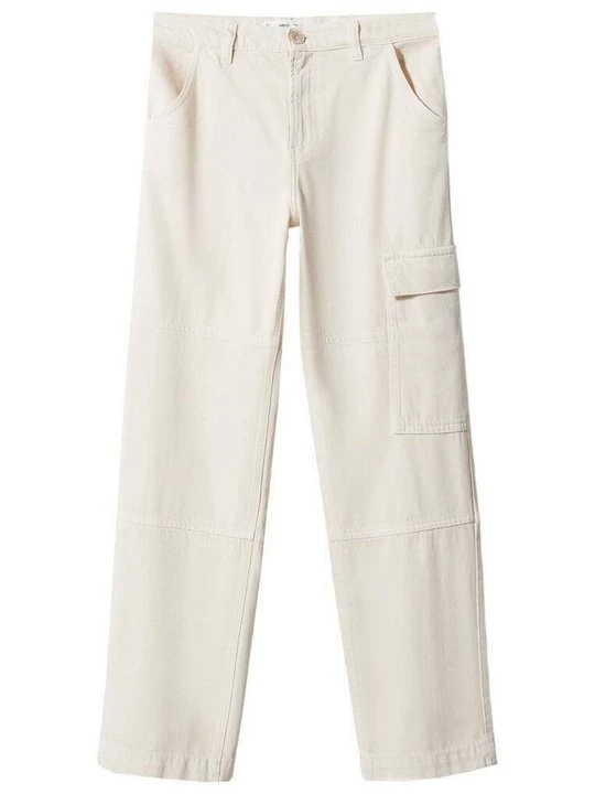 Foto van product Straight leg jeans Mango crème