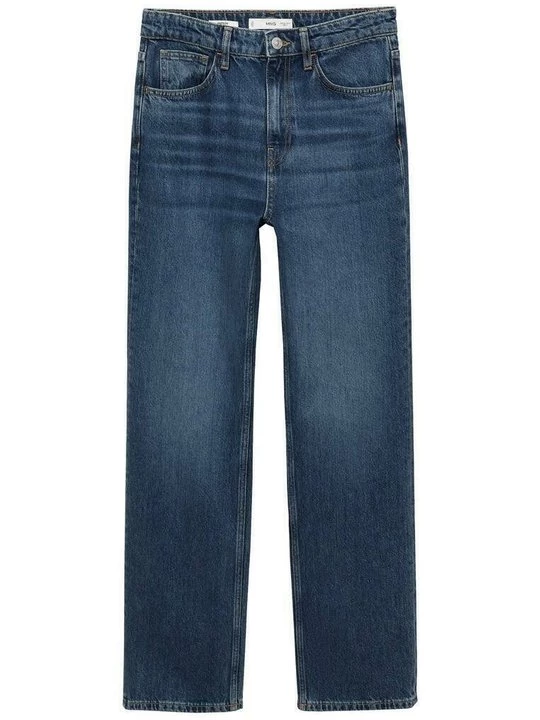 Foto van product Straight leg jeans Mango donkerblauw