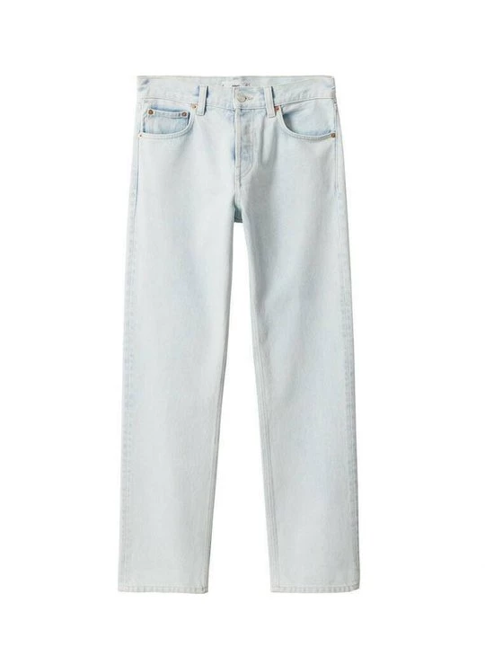 Foto van product Straight leg jeans Mango lichtblauw