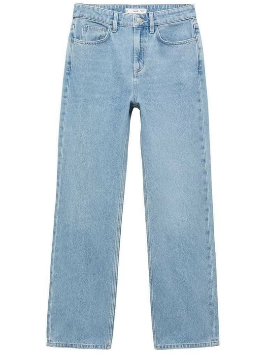 Foto van product Straight leg jeans Mango lichtblauw