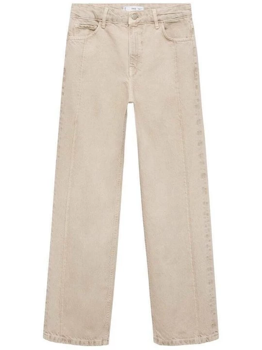 Foto van product Straight leg jeans Mango zandkleur