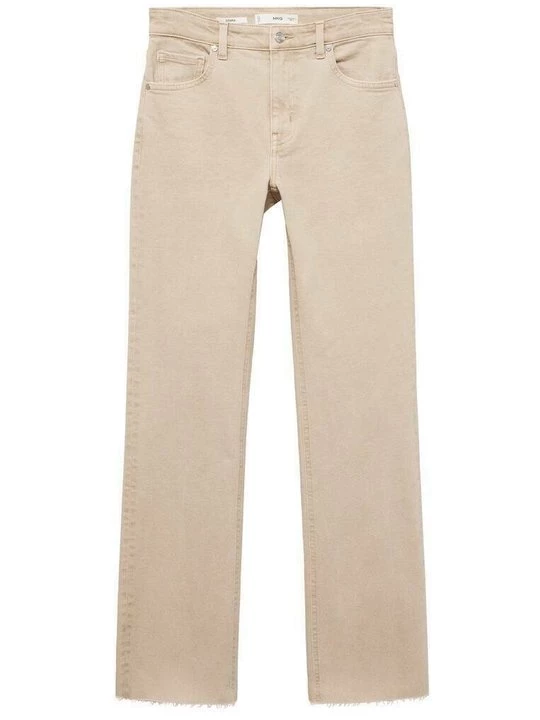 Foto van product Straight leg jeans Mango zandkleur