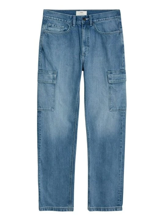 Foto van product Straight leg jeans Marks & Spencer lichtblauw