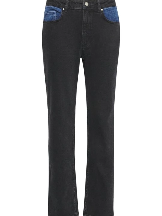 Foto van product Straight leg jeans My Essential Wardrobe donkergrijs
