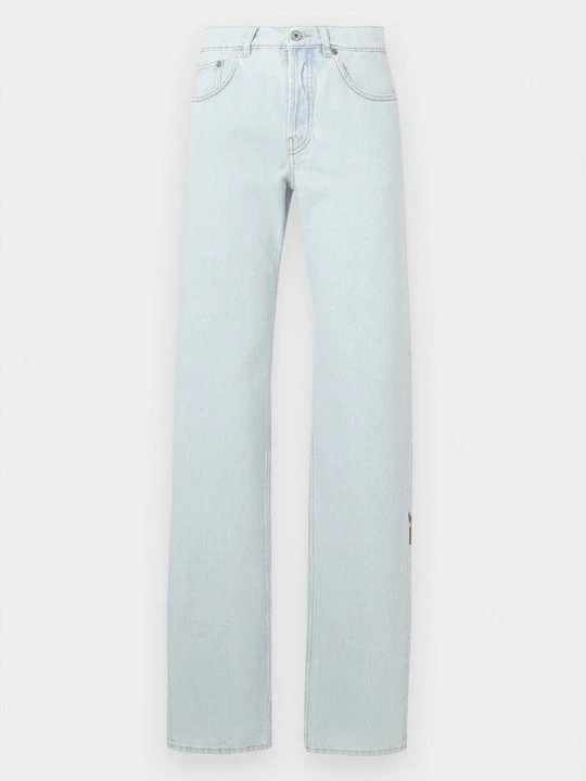 Foto van product Straight leg jeans Off White lichtblauw denim