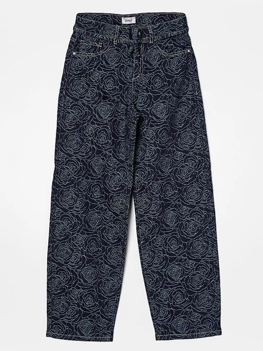 Foto van product Straight leg jeans ONLY GIRLS donkerblauw