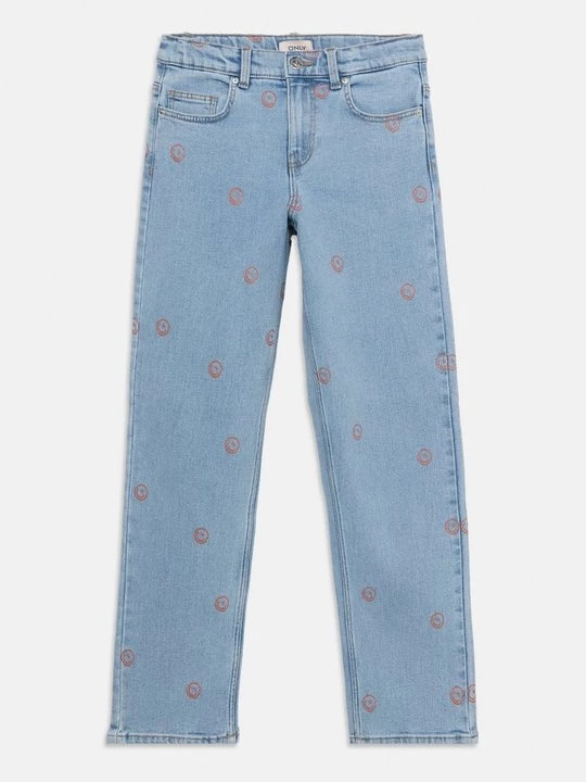 Foto van product Straight leg jeans ONLY GIRLS lichtblauw denim