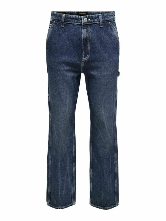 Foto van product Straight leg jeans Only & Sons donkerblauw denim