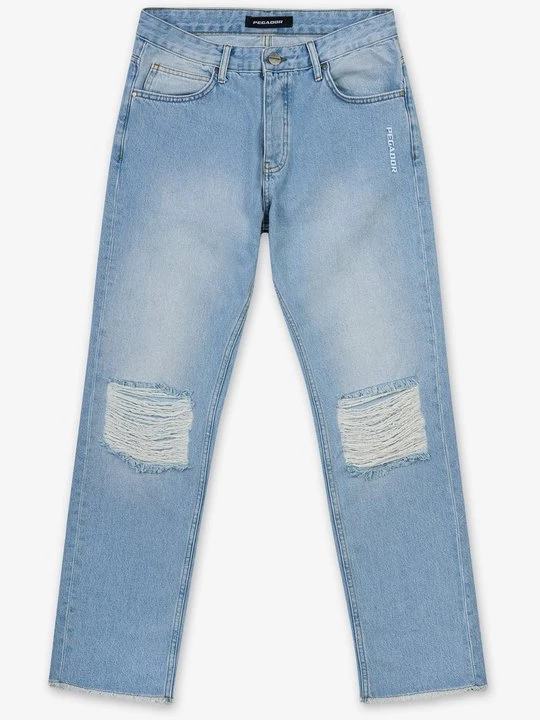 Foto van product Straight leg jeans Pegador lichtblauw denim
