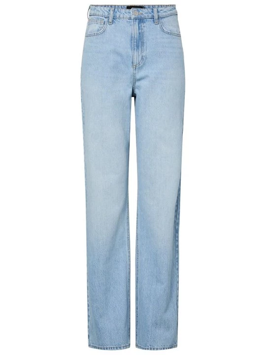 Foto van product Straight leg jeans Pieces lichtblauw denim