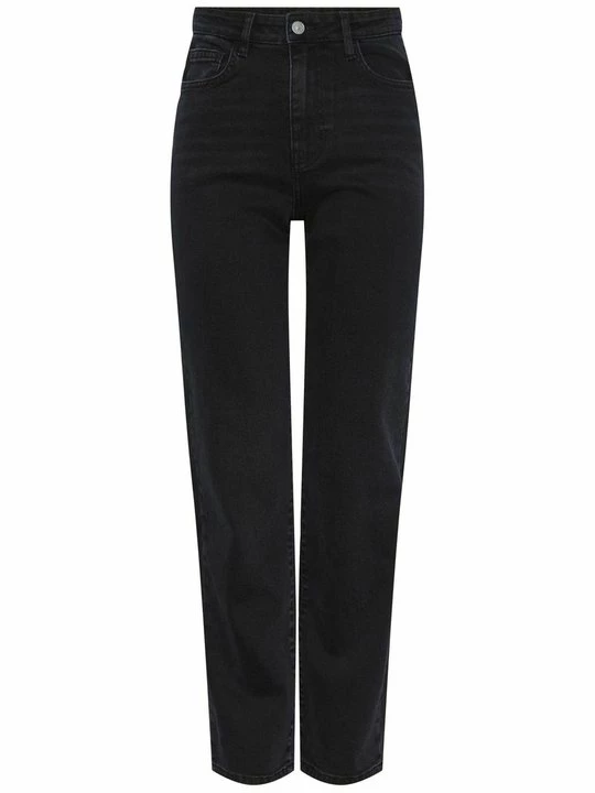 Foto van product Straight leg jeans Pieces zwart