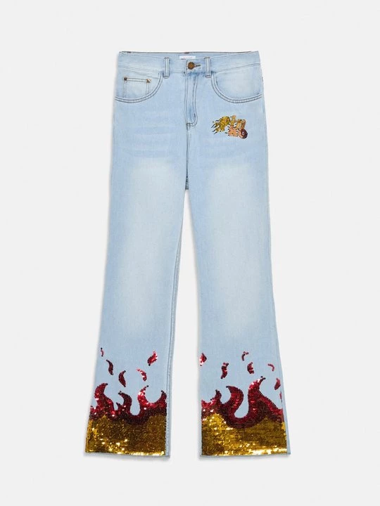 Foto van product Straight leg jeans Pinko lichtblauw denim
