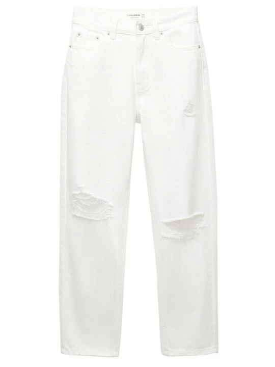 Foto van product Straight leg jeans PULL&BEAR wit