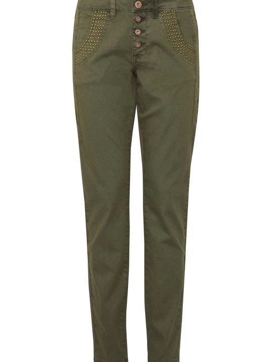 Foto van product Straight leg jeans PULZ kaki