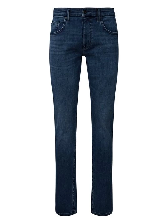 Foto van product Straight leg jeans QS donkerblauw denim