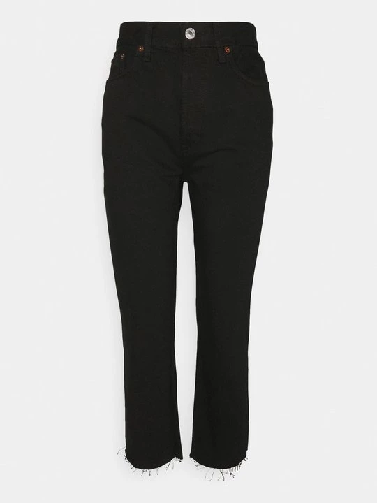 Foto van product Straight leg jeans RE/DONE zwart