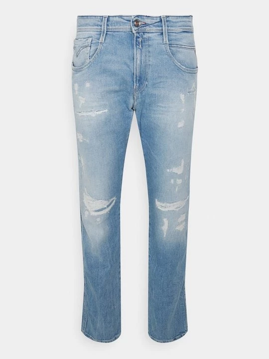 Foto van product Straight leg jeans Replay donkerblauw denim
