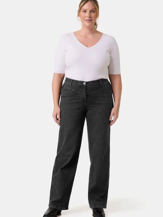 Foto van product Straight leg jeans Samoon zwart