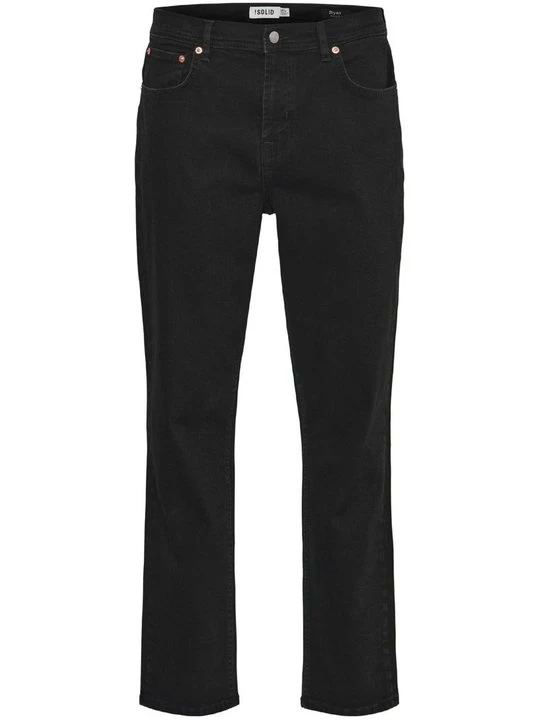 Foto van product Straight leg jeans !solid zwart