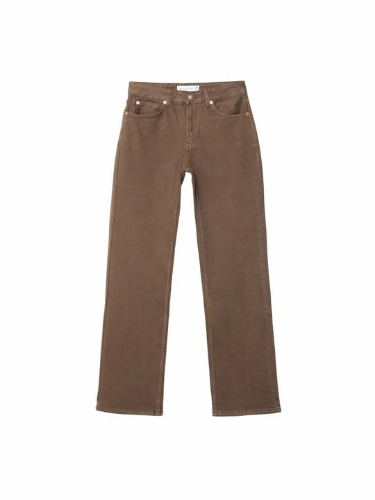 Foto van product Straight leg jeans Stradivarius donkerbruin