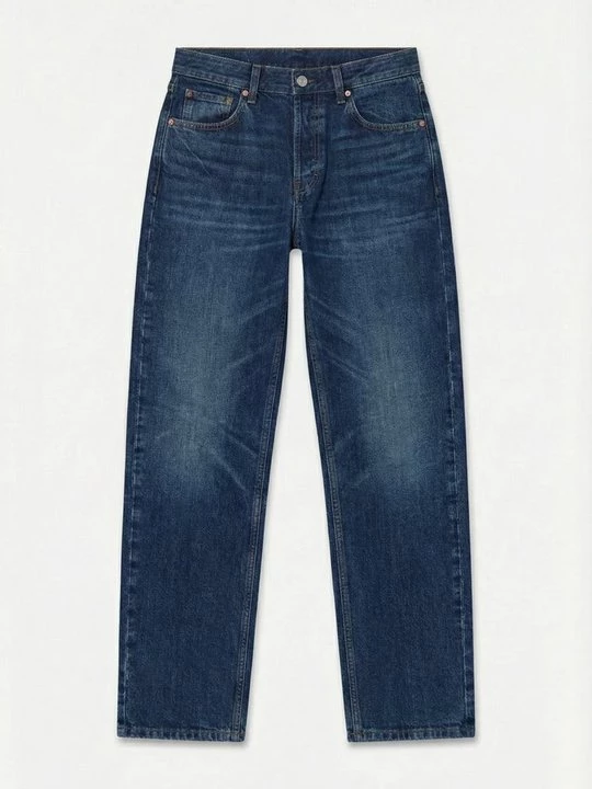 Foto van product Straight leg jeans Topshop donkerblauw denim