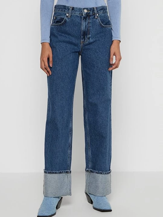 Foto van product Straight leg jeans Vero Moda donkerblauw