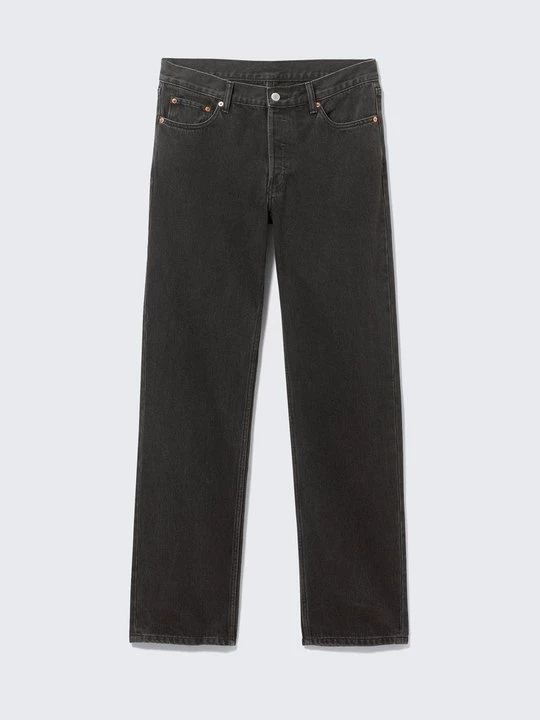 Foto van product Straight leg jeans Weekday zwart