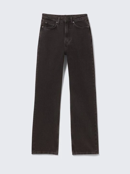 Foto van product Straight leg jeans Weekday zwart