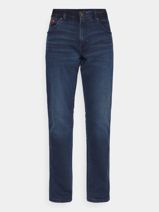 Foto van product Straight leg jeans Wrangler donkerblauw denim