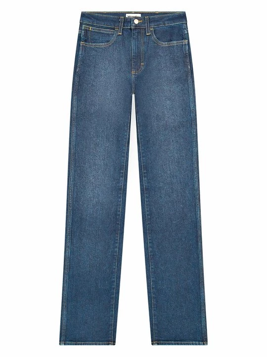 Foto van product Straight leg jeans Wrangler donkerblauw denim