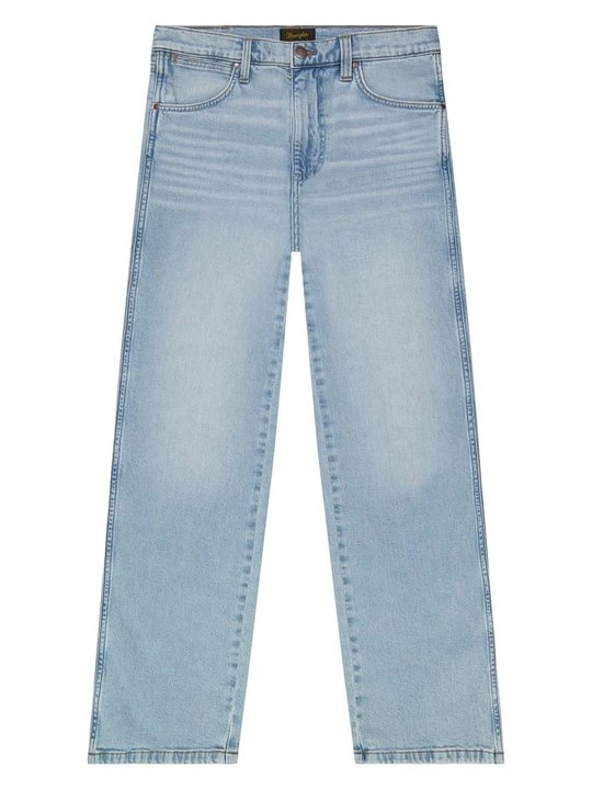 Foto van product Straight leg jeans Wrangler lichtblauw denim