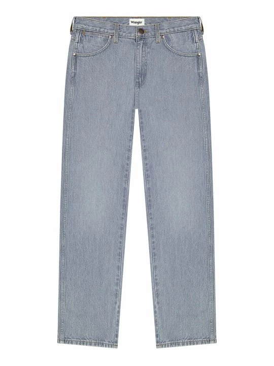 Foto van product Straight leg jeans Wrangler lichtblauw denim