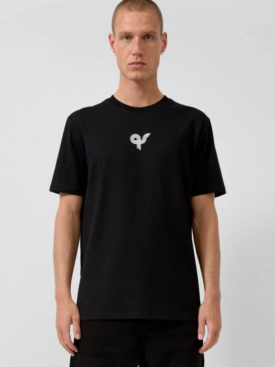 Foto van product Straten T-shirt met print QS zwart