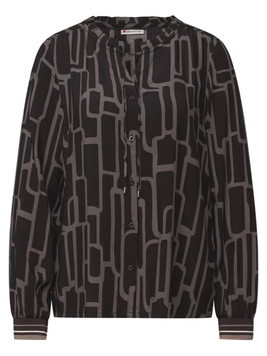 Foto van product STREET ONE Blouse bruin / chocoladebruin