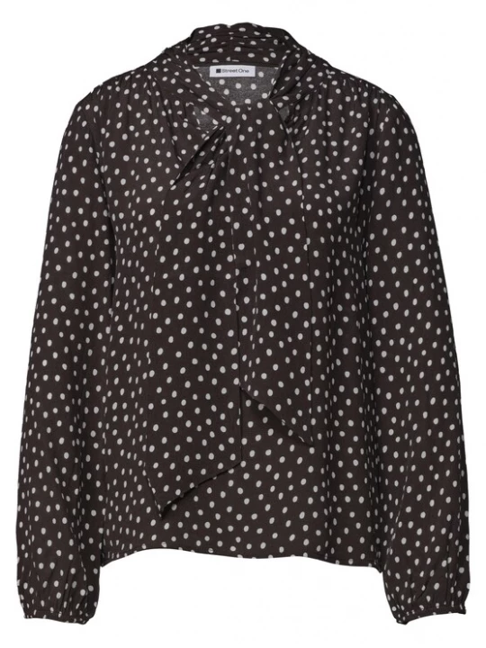 Foto van product STREET ONE Blouse bruin / wit