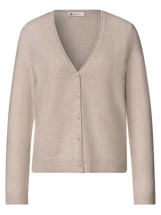 Foto van product STREET ONE Gebreid vest beige gemêleerd