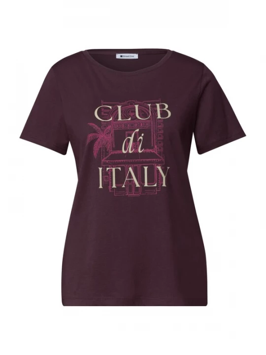 Foto van product STREET ONE Shirt beige / aubergine / pink