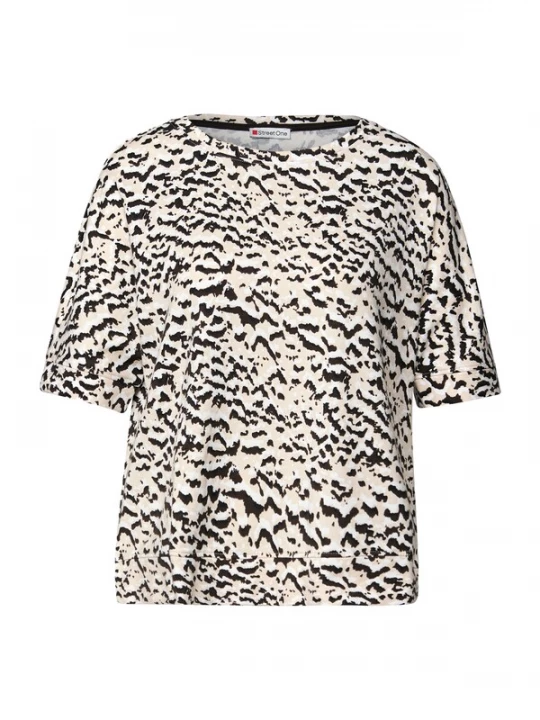 Foto van product STREET ONE Shirt beige / zwart