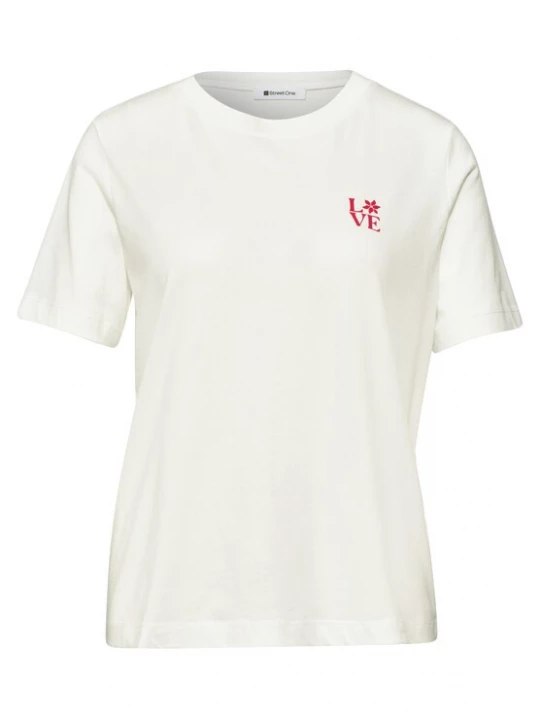 Foto van product STREET ONE Shirt bloedrood / offwhite