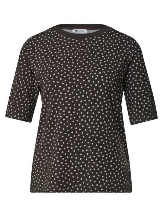 Foto van product STREET ONE Shirt bruin / wit