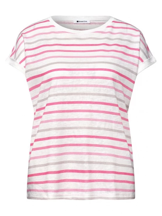 Foto van product STREET ONE Shirt gemengde kleuren / wit