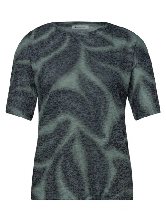 Foto van product STREET ONE Shirt jade groen / donkergroen