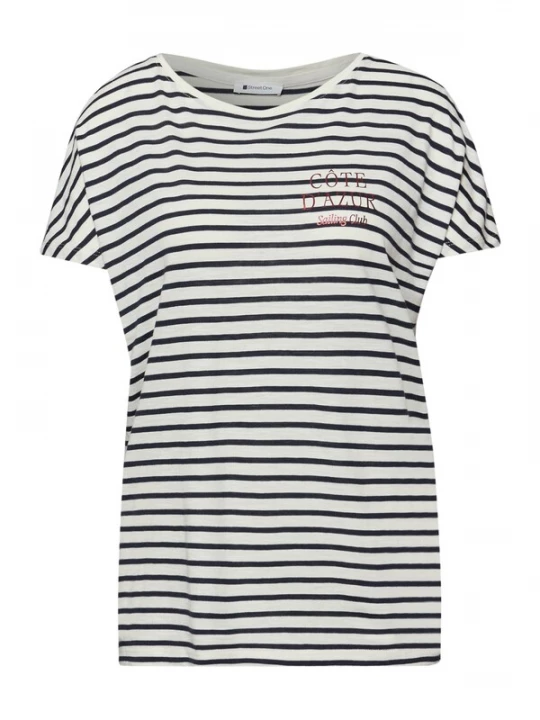 Foto van product STREET ONE Shirt navy / rood / wit
