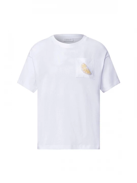 Foto van product STREET ONE Shirt 'Street one - Dames t-shirt' wit