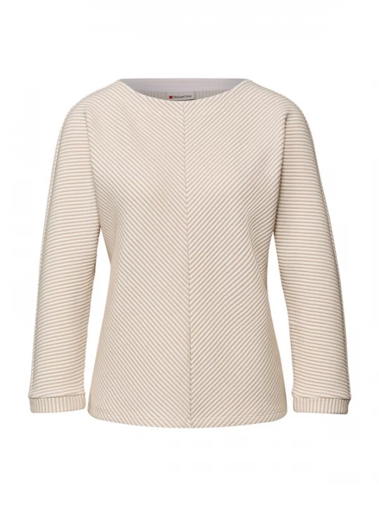 Foto van product STREET ONE Trui camel / offwhite