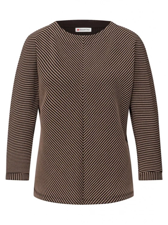 Foto van product STREET ONE Trui chocoladebruin / donkerbruin